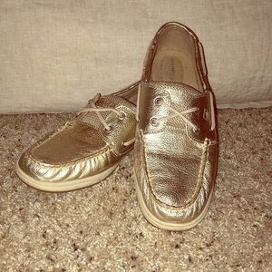 Metallic Gold Sperry